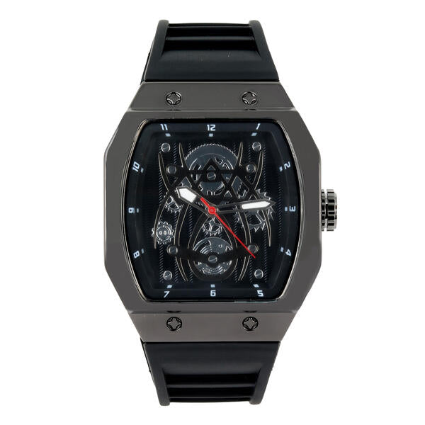 Iced Out 41mm Tonneau Watch - 9890-SB