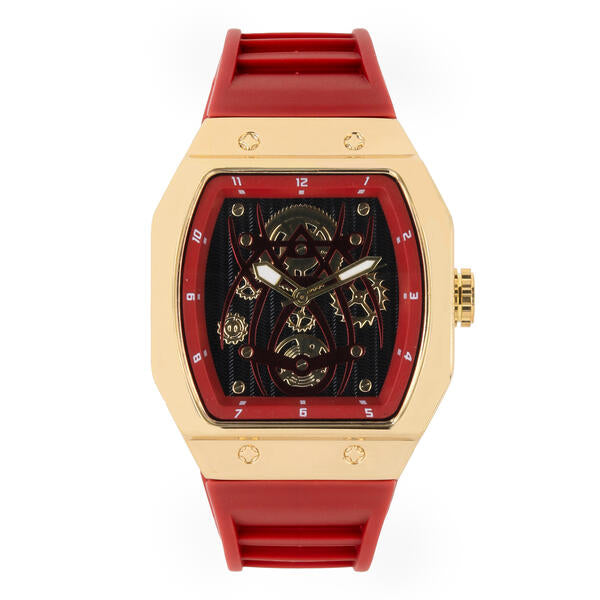 Iced Out 41mm Tonneau Watch - 9890-SB