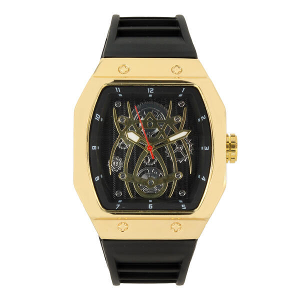 Iced Out 41mm Tonneau Watch - 9890-SB