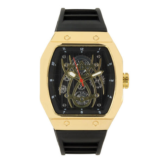 Iced Out 41mm Tonneau Watch - 9890-SB