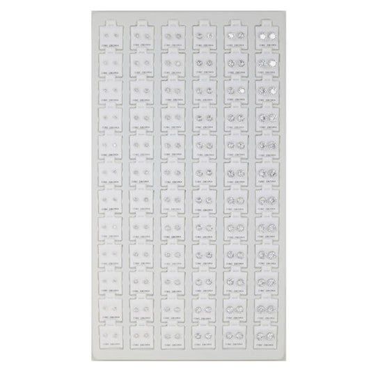 Stud Earrings Tray - HET-006 Silver