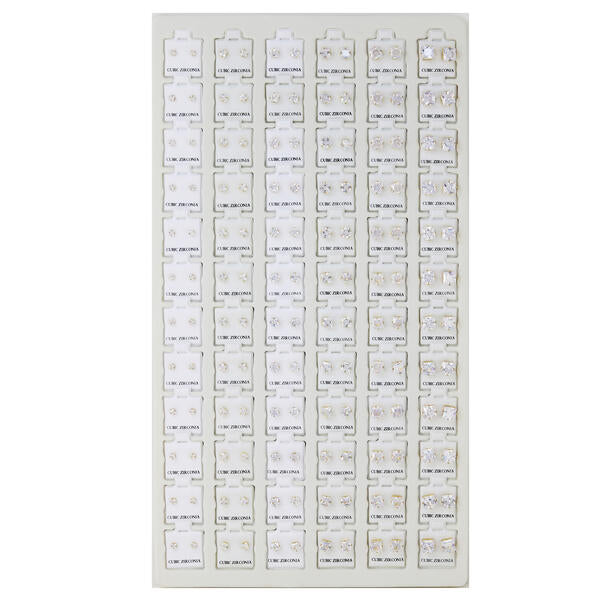 Stud Earrings Tray - HET-007 Gold