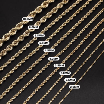 Iced Medium Ankh Cross Pendant with 4mm Rope Chain 24" - HC-1114